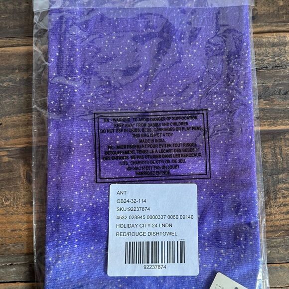 NWT ANTHROPOLOGIE Holiday in the City Towel London - Picture 4 of 5